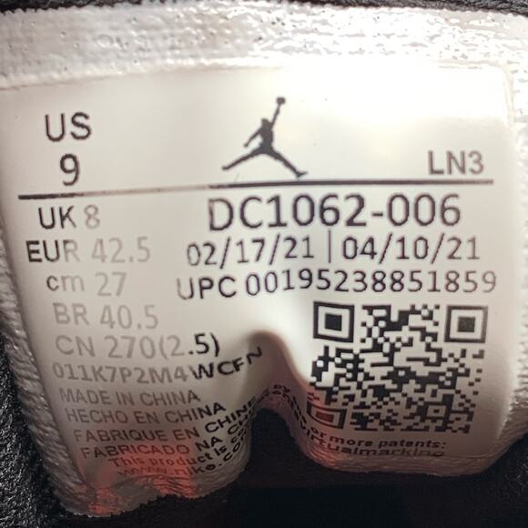 Jordan 12 Retro Utility‎ ‘Grind’ Basketball Shoes DC1062-006 Men’s Sz 9 - Picture 10 of 10